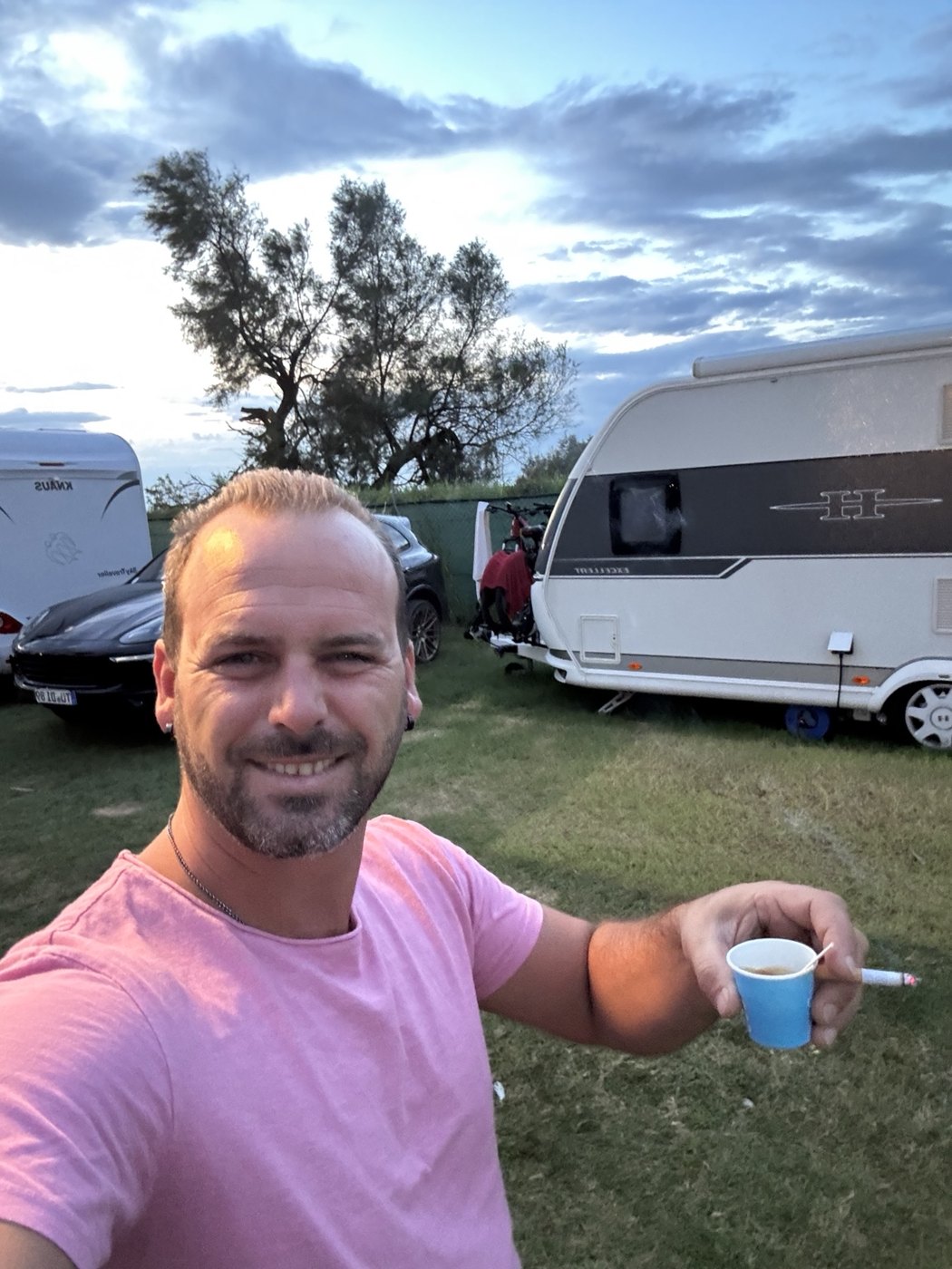 Giuseppe auf dem Campingplatz